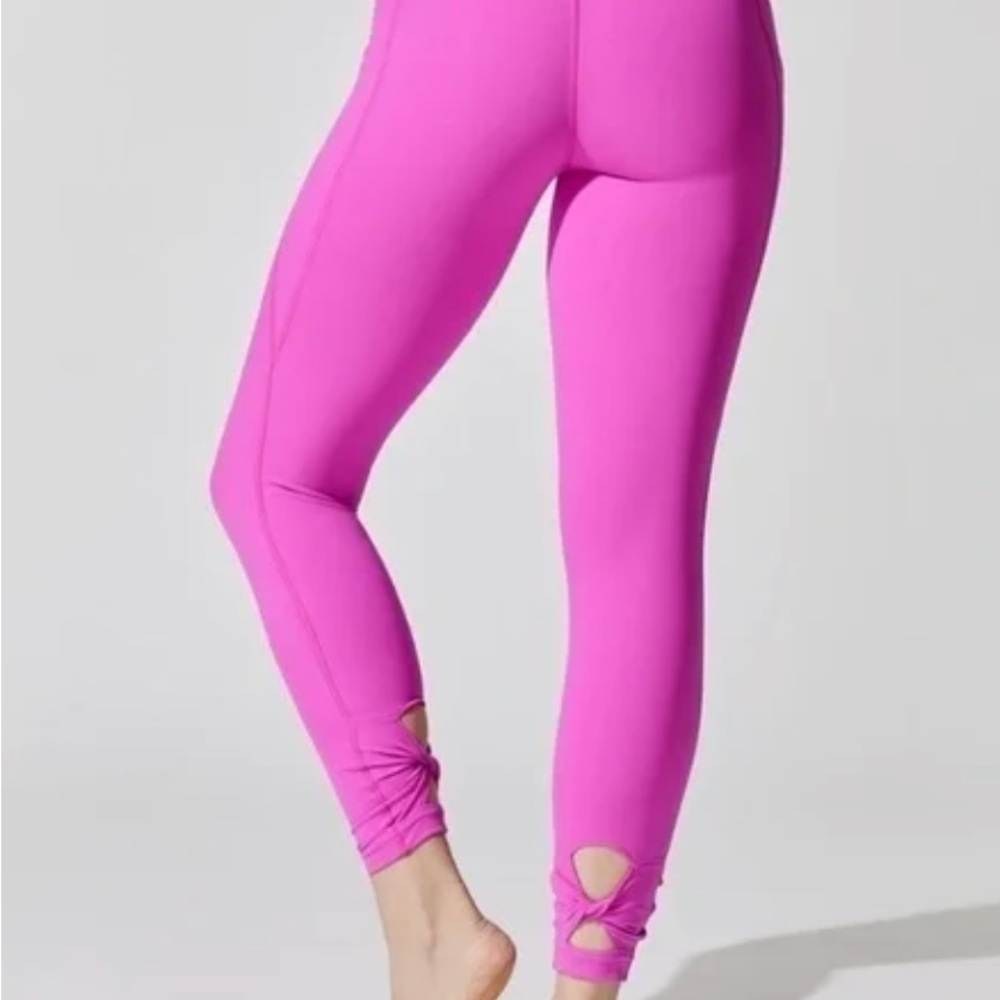 Free People Movement Wave Rider Leggings Side Pockets Hot Pink Living Magenta